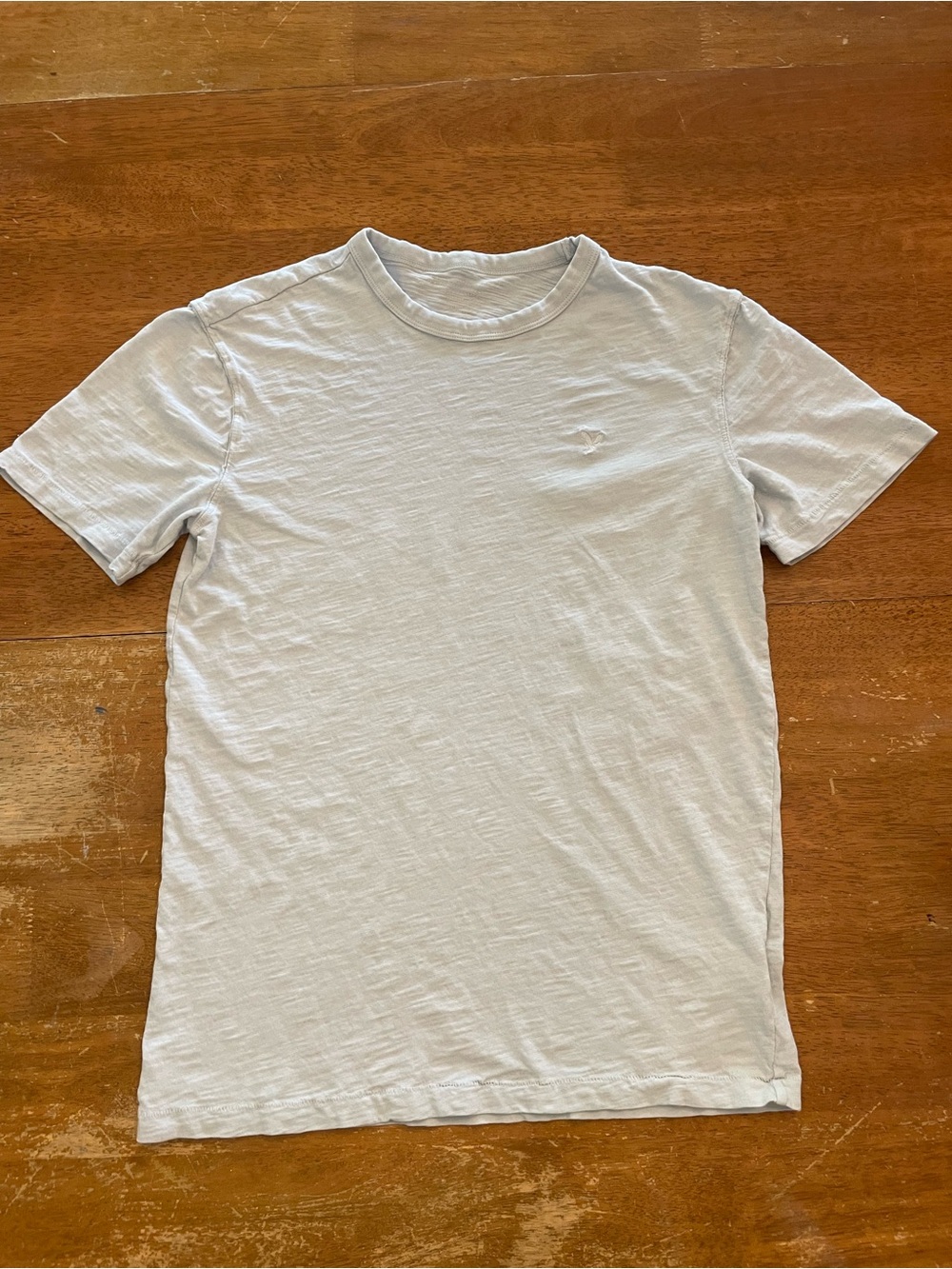Classic American Eagle Soft Crewneck Men’s T-Shirt in Light Gray XS